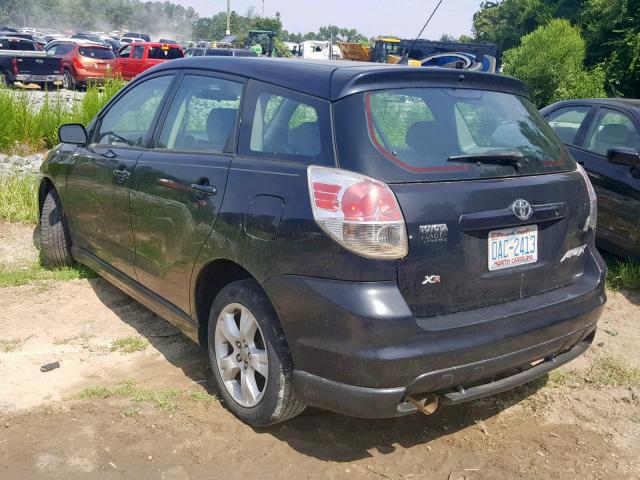 2T1KR32E15C409548 - 2005 TOYOTA MATRIX XR BLACK photo 3