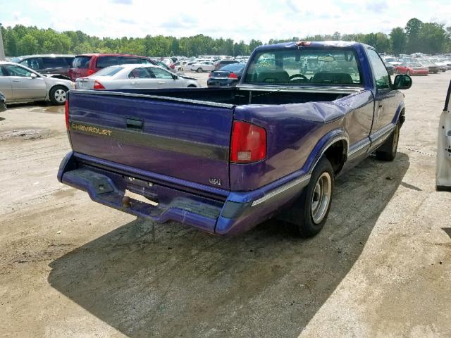 1GCCS14Z8RK138215 - 1994 CHEVROLET S TRUCK S1 PURPLE photo 4