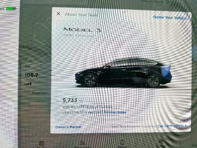 5YJ3E1EA6JF152485 - 2018 TESLA MODEL 3 BLACK photo 8