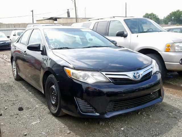 4T1BD1FK3EU141264 - 2014 TOYOTA CAMRY HYBR BLACK photo 1