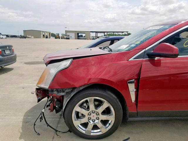 3GYFNBEY7BS609761 - 2011 CADILLAC SRX PERFOR RED photo 10