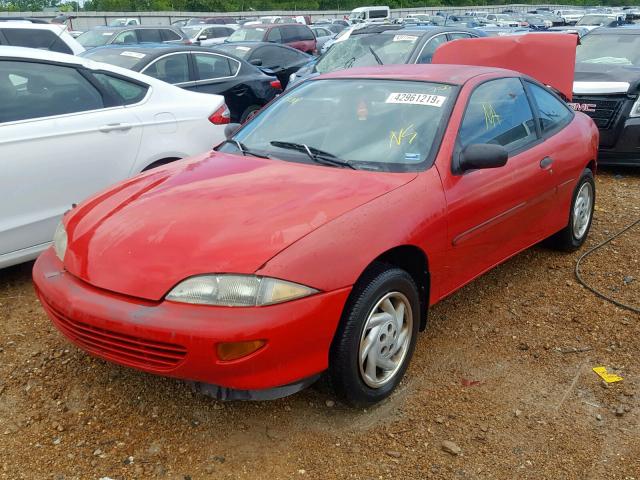 1G1JC1249X7160616 - 1999 CHEVROLET CAVALIER B RED photo 2