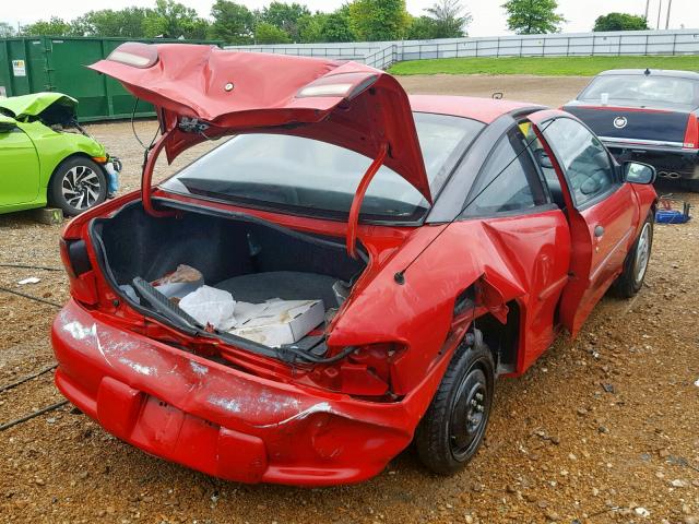 1G1JC1249X7160616 - 1999 CHEVROLET CAVALIER B RED photo 4