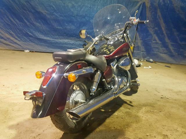 JH2RC50344M001048 - 2004 HONDA VT750 CA BURGUNDY photo 4