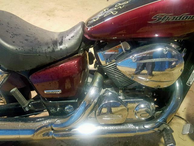 JH2RC50344M001048 - 2004 HONDA VT750 CA BURGUNDY photo 7