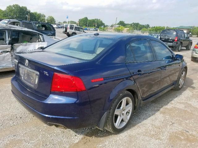 19UUA66276A002570 - 2006 ACURA 3.2TL BLUE photo 4