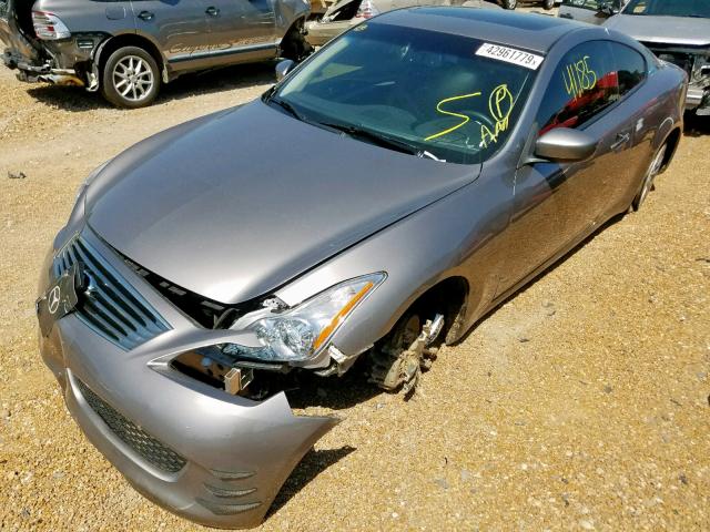 JNKCV64F89M651896 - 2009 INFINITI G37 SILVER photo 2