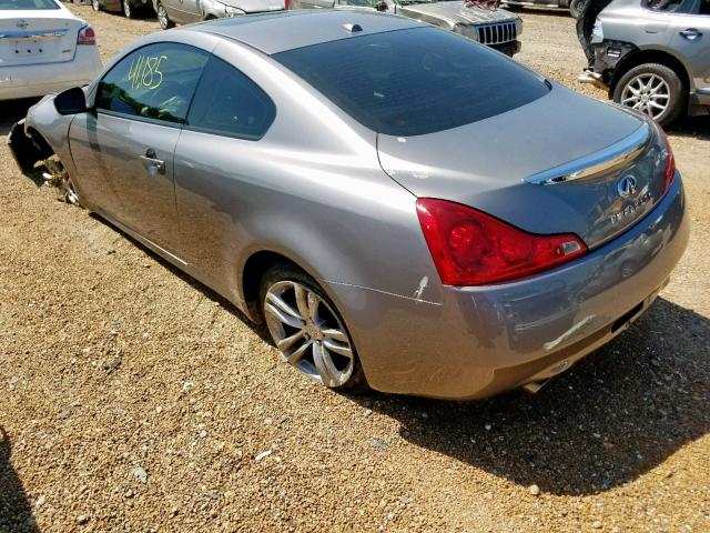 JNKCV64F89M651896 - 2009 INFINITI G37 SILVER photo 3