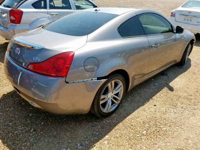 JNKCV64F89M651896 - 2009 INFINITI G37 SILVER photo 4