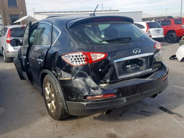 JNKAJ09F18M355609 - 2008 INFINITI EX35 BASE BLACK photo 3