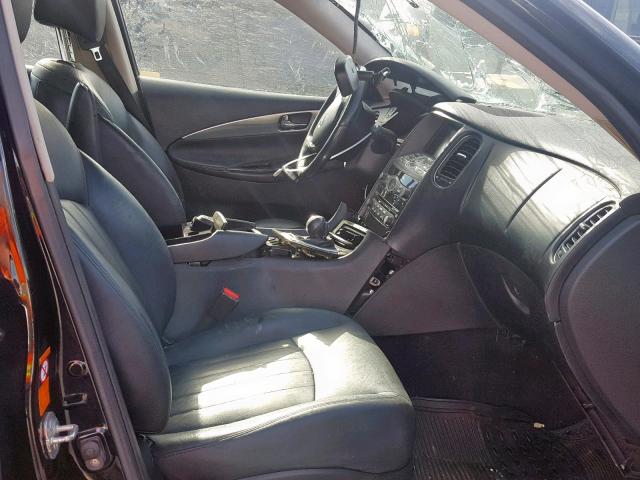 JNKAJ09F18M355609 - 2008 INFINITI EX35 BASE BLACK photo 5