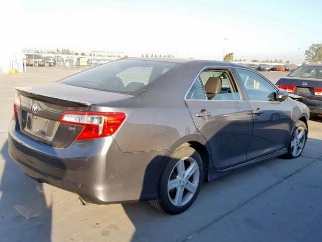 4T1BF1FK6EU830841 - 2014 TOYOTA CAMRY L GRAY photo 4