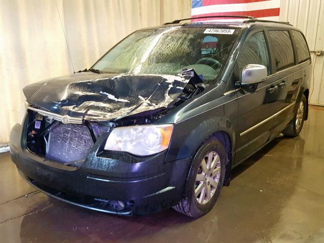 2A8HR54X39R629292 - 2009 CHRYSLER TOWN & COU BLUE photo 2