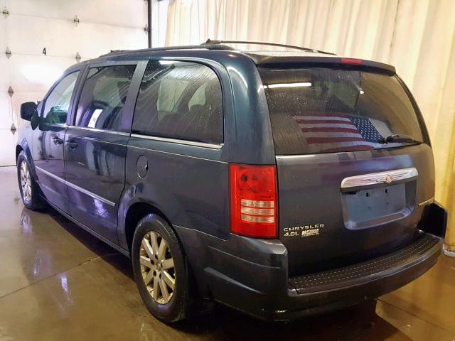 2A8HR54X39R629292 - 2009 CHRYSLER TOWN & COU BLUE photo 3