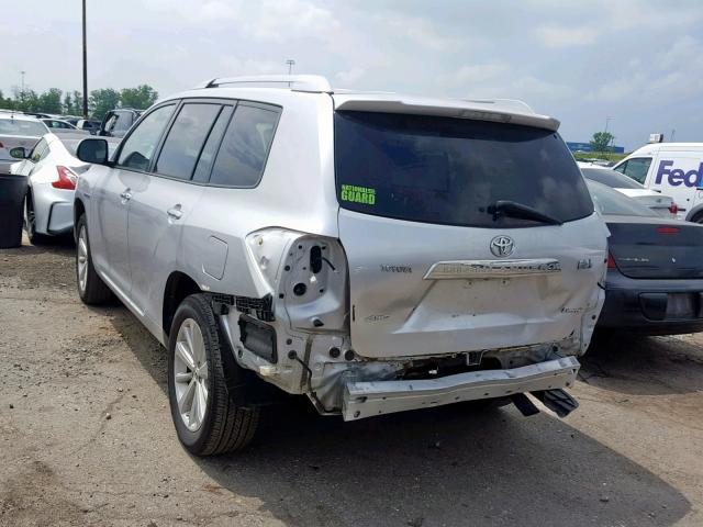 JTEEW44A382012556 - 2008 TOYOTA HIGHLANDER SILVER photo 3