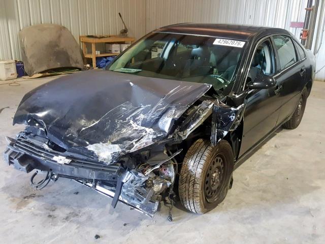 2G1WS581869385832 - 2006 CHEVROLET IMPALA POL BLACK photo 2