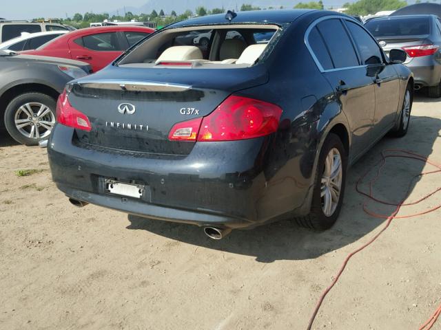 JN1CV6AR2BM410778 - 2011 INFINITI G37 BLACK photo 4