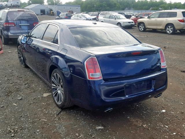 2C3CCABT0DH732720 - 2013 CHRYSLER 300 S BLUE photo 3