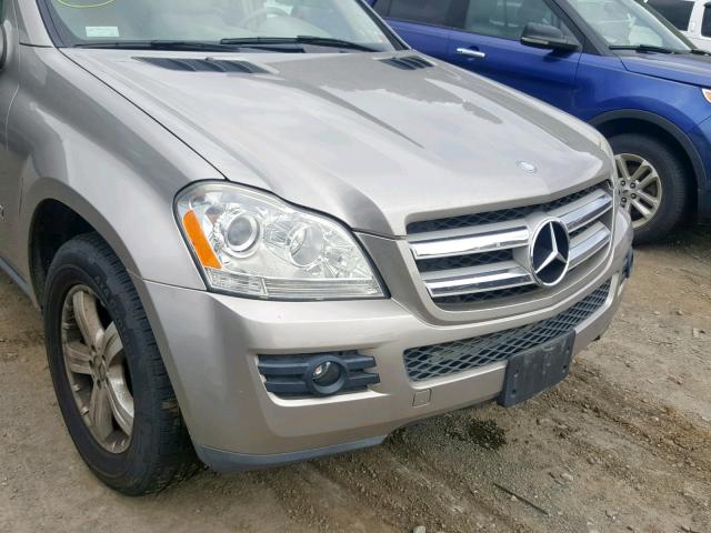 4JGBF71E17A142576 - 2007 MERCEDES-BENZ GL 450 4MA GRAY photo 9