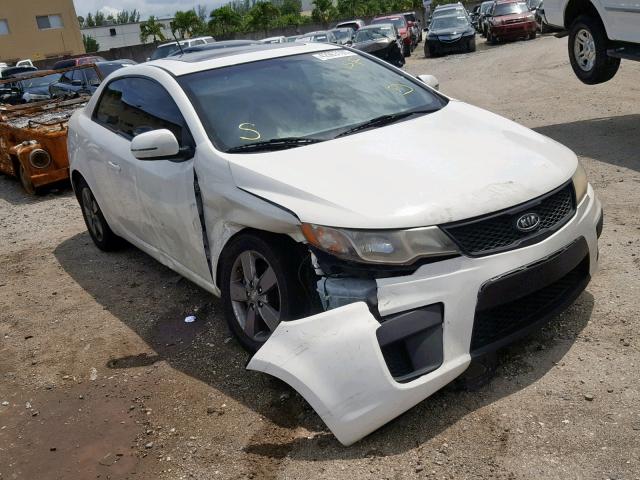 KNAFU6A25C5506865 - 2012 KIA FORTE EX WHITE photo 1