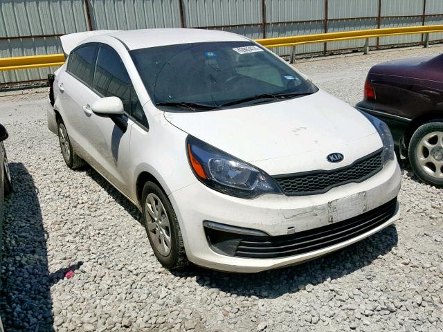 KNADM4A32G6641970 - 2016 KIA RIO LX WHITE photo 1