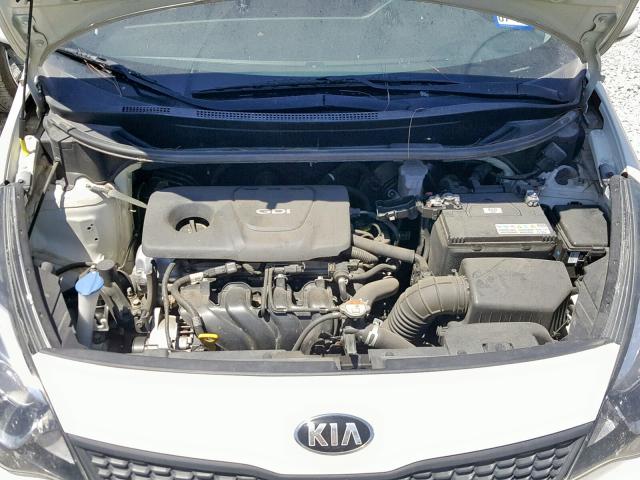 KNADM4A32G6641970 - 2016 KIA RIO LX WHITE photo 7