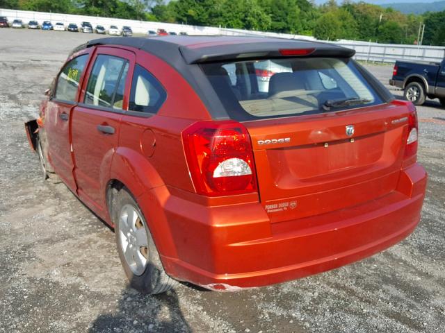 1B3HB28A59D169329 - 2009 DODGE CALIBER SE ORANGE photo 3