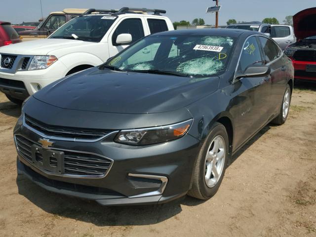 1G1ZB5ST7HF275016 - 2017 CHEVROLET MALIBU LS ნაცრისფერი ფოტო 2