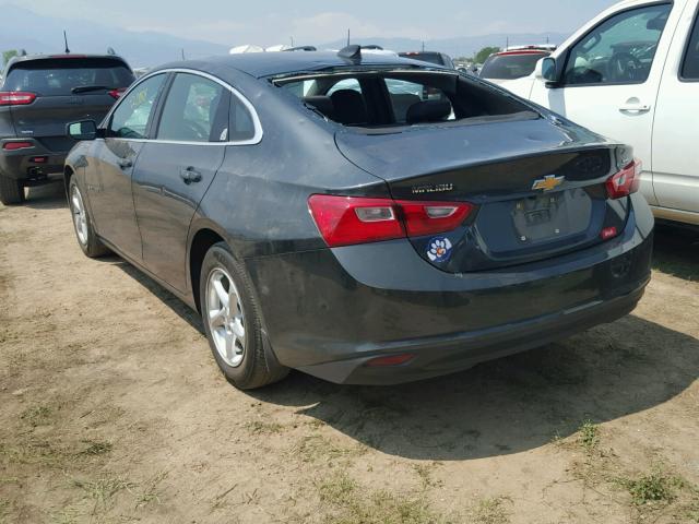 1G1ZB5ST7HF275016 - 2017 CHEVROLET MALIBU LS ნაცრისფერი ფოტო 3