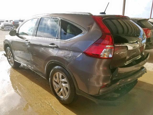 2HKRM3H76FH539278 - 2015 HONDA CR-V EXL GRAY photo 3