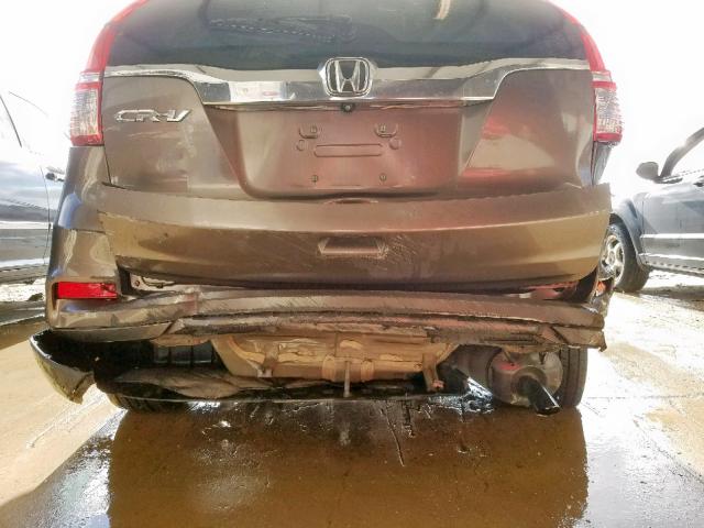 2HKRM3H76FH539278 - 2015 HONDA CR-V EXL GRAY photo 9