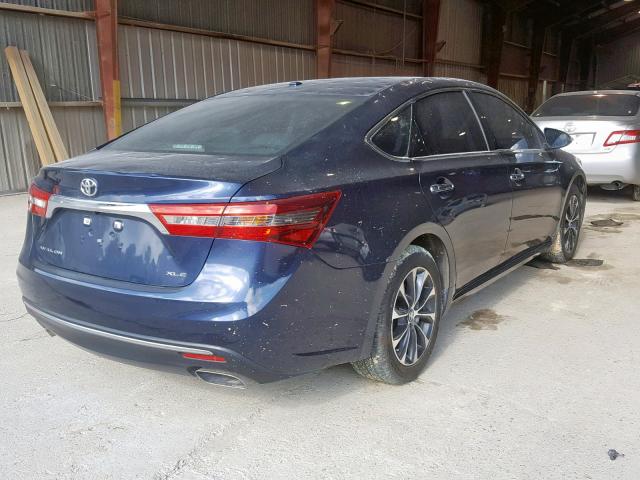 4T1BK1EB1HU245280 - 2017 TOYOTA AVALON XLE BLUE photo 4