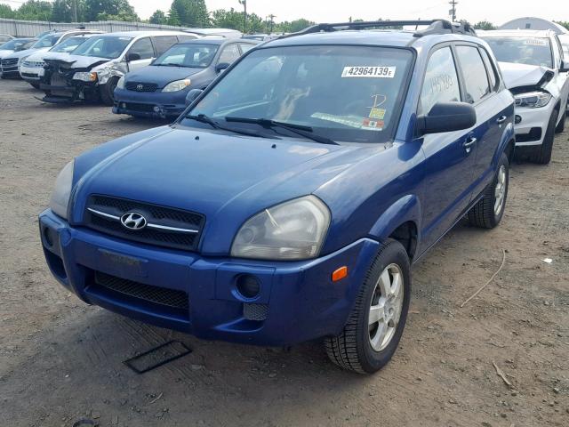 KM8JM12B76U355659 - 2006 HYUNDAI TUCSON GL BLUE photo 2