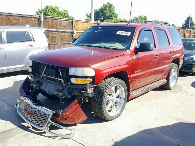 1GKEK63U53J325800 - 2003 GMC YUKON DENA RED photo 2