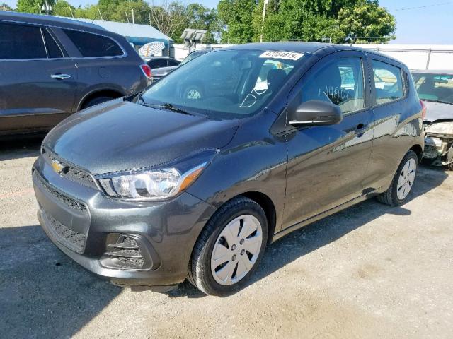 KL8CB6SA6HC831036 - 2017 CHEVROLET SPARK LS GRAY photo 2