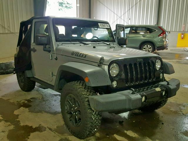 1C4AJWAG1FL757545 - 2015 JEEP WRANGLER S ნაცრისფერი ფოტო 1