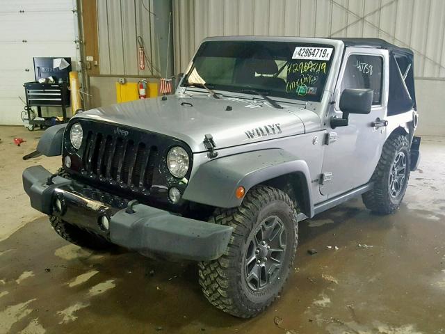 1C4AJWAG1FL757545 - 2015 JEEP WRANGLER S ნაცრისფერი ფოტო 2