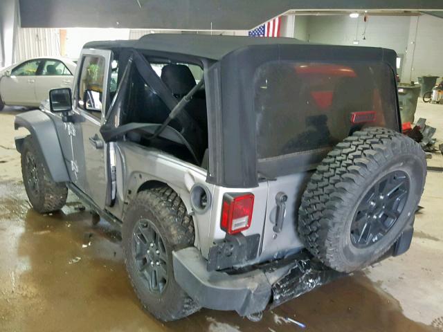 1C4AJWAG1FL757545 - 2015 JEEP WRANGLER S ნაცრისფერი ფოტო 3