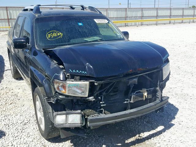 5FPYK1F50CB451240 - 2012 HONDA RIDGELINE BLACK photo 1