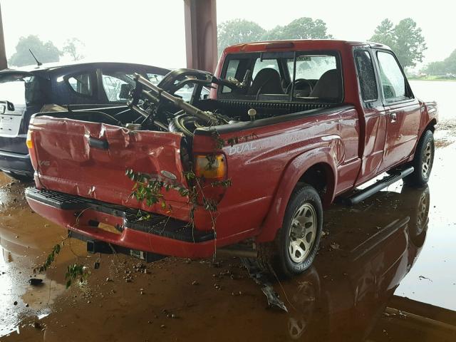 4F4YR16U72TM01983 - 2002 MAZDA B3000 CAB RED photo 4