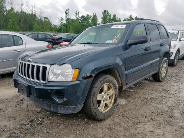 1J4GR48K25C542430 - 2005 JEEP GRAND CHER GREEN photo 2