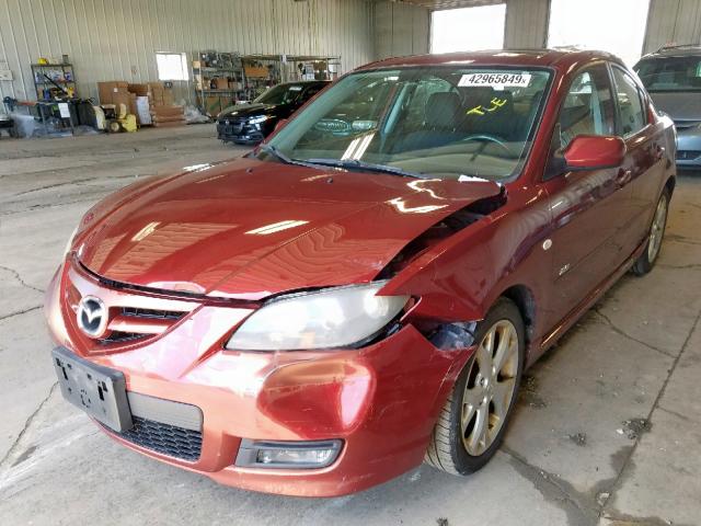 JM1BK323791216754 - 2009 MAZDA 3 S BURGUNDY photo 2