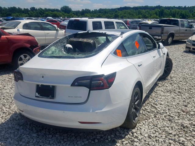 5YJ3E1EB7KF213580 - 2019 TESLA MODEL 3 WHITE photo 4