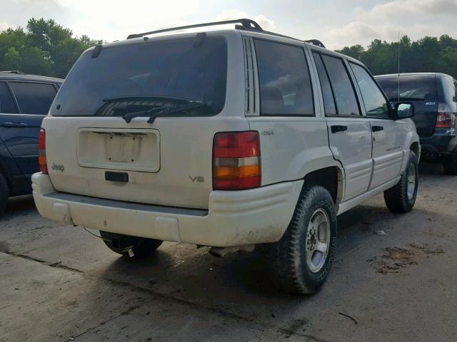 1J4GZ48Y6WC270891 - 1998 JEEP GRAND CHER WHITE photo 4