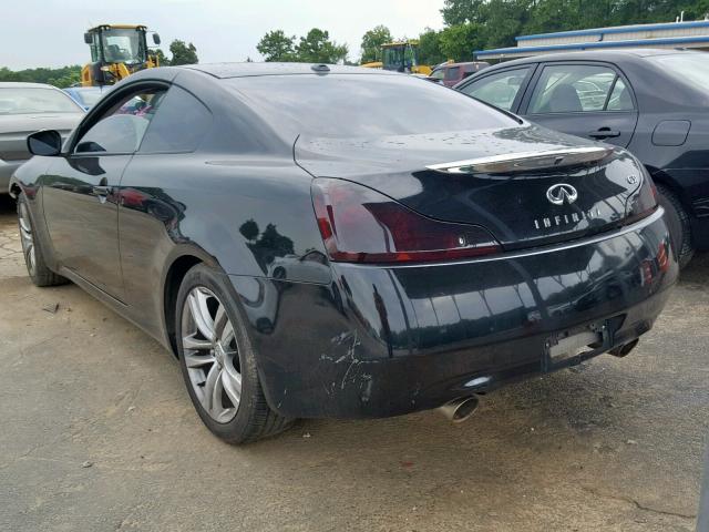 JNKCV64E48M131037 - 2008 INFINITI G37 BASE BLACK photo 3