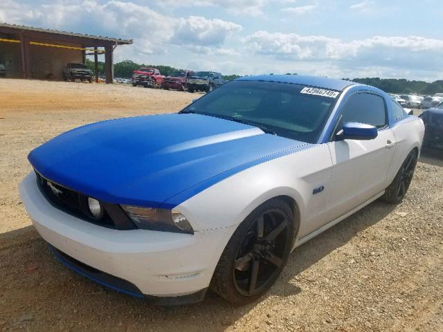 1ZVBP8CF8B5103463 - 2011 FORD MUSTANG GT BLUE photo 2