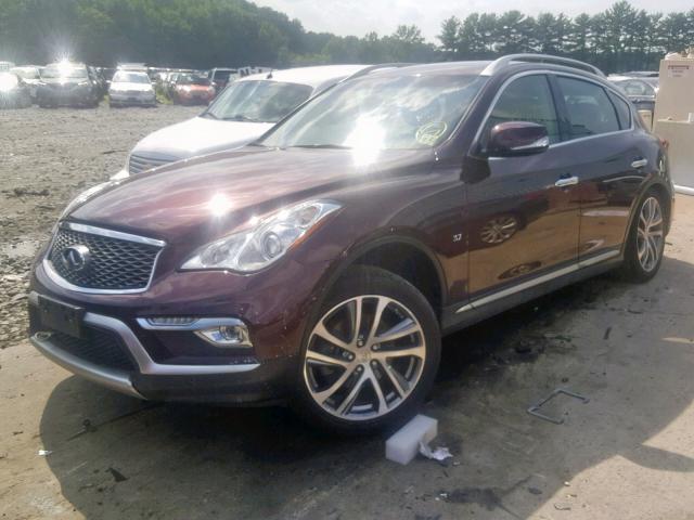 JN1BJ0RR3GM265136 - 2016 INFINITI QX50 MAROON photo 2