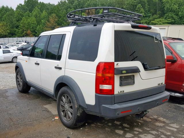 SALAE25478A455469 - 2008 LAND ROVER LR3 SE WHITE photo 3