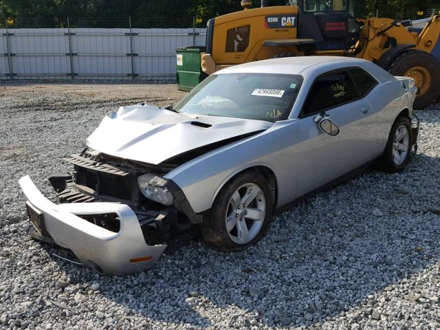 2C3CDYAG1CH181304 - 2012 DODGE CHALLENGER SILVER photo 2