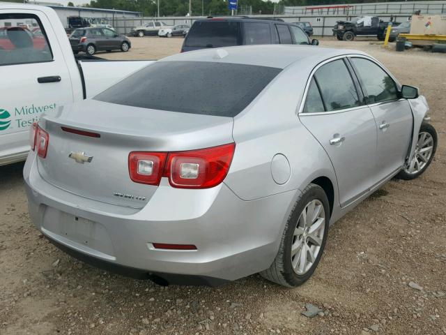 1G11H5SA3DF174639 - 2013 CHEVROLET MALIBU LTZ SILVER photo 4